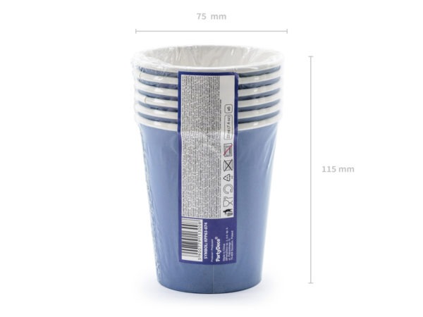 Cups Happy Bday navy blue 220ml 3