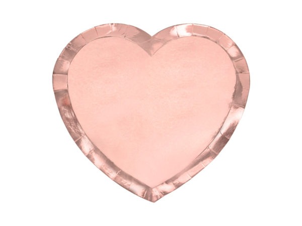 Plates Heart rose gold