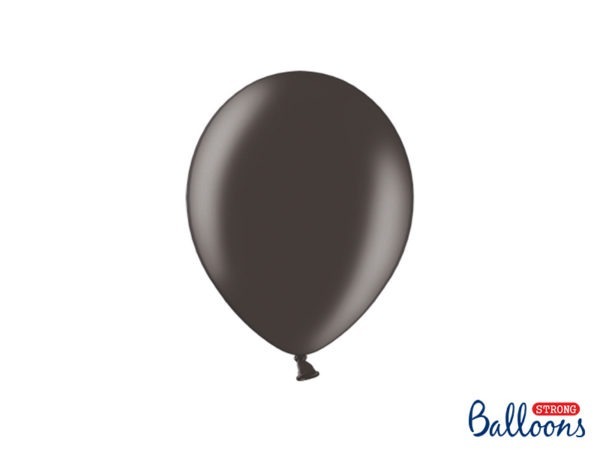 Strong Balloons 23cm Metallic Black