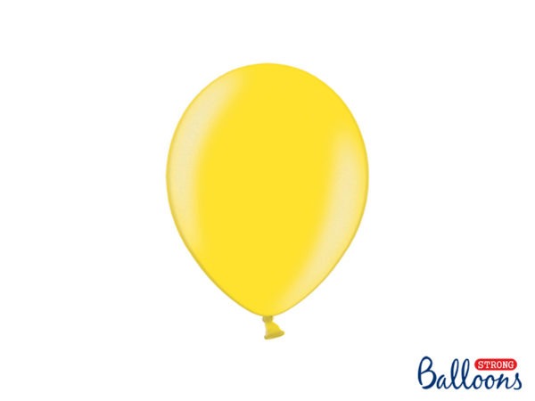 Strong Balloons 23cm Metallic Lemon Zest