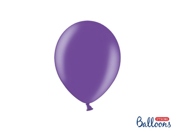 Strong Balloons 23cm Metallic Purple