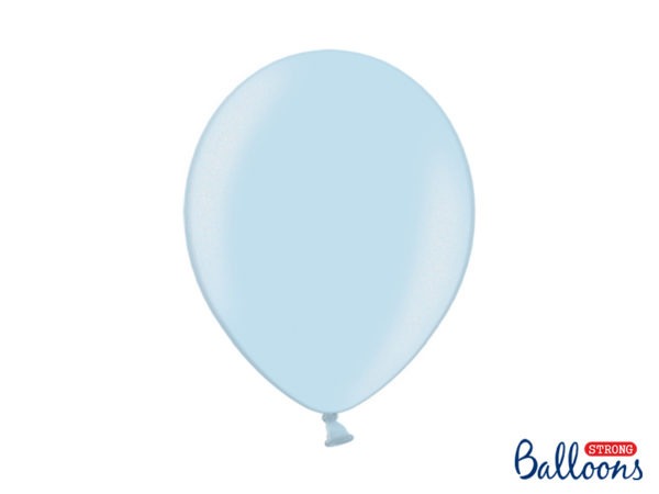 Strong Balloons 30cm Metallic Baby Blue