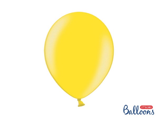 Strong Balloons 30cm Metallic Lemon Zest