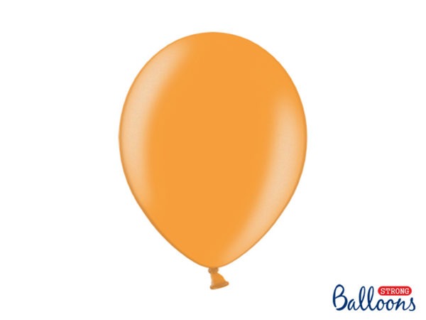 Strong Balloons 30cm Metallic Mandarin Orange