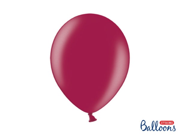 Strong Balloons 30cm Metallic Maroon