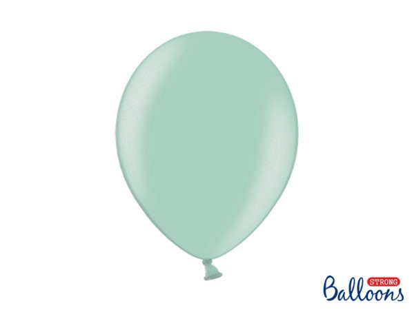 Strong Balloons 30cm Metallic Mint Green