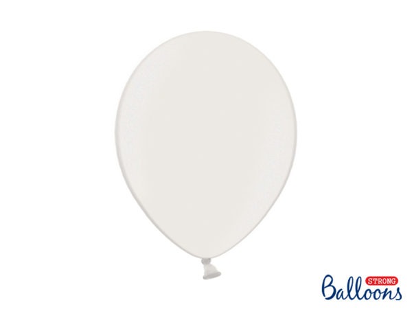 Strong Balloons 30cm Metallic Pure White