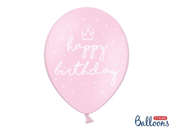 Strong Balloons 30cm happy... P. B. Pink