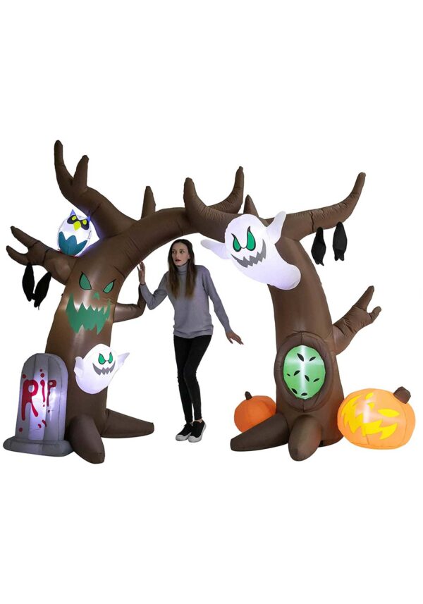 inflatable 8 ft scary tree archway alt 3 1