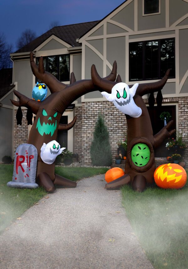 large inflatable scary tree archway 1